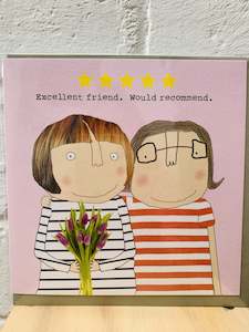 Thoughtful Cards: Excellent Friend. Would Recommend Card