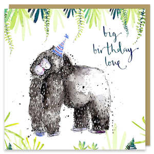 Big Birthday Love Gorilla Card