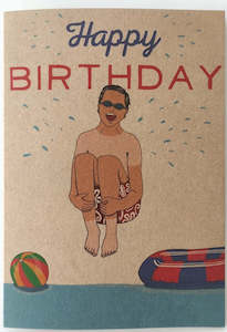 Happy Birthday Cards: Happy Birthday Cannonball Card Natty