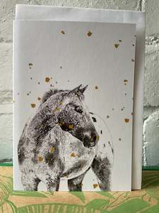 Laura Shellcrass Horse Card