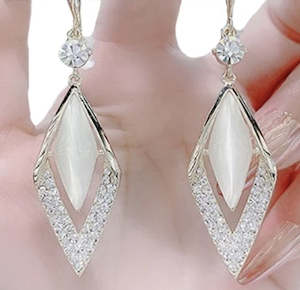 Nude Colored Drop Earrings