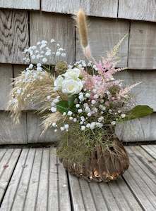 Fresh & Dried arrangement in vase