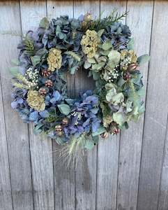 Florist: Blue Dried Wreath