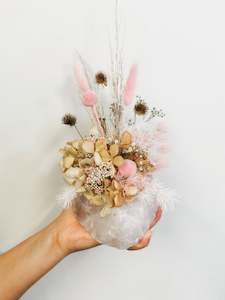 Rose Quartz Dried Arrangement