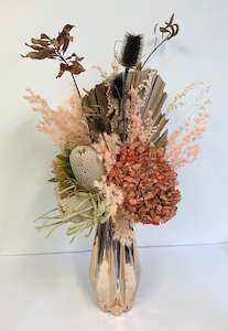 Peachy Hues dried arrangement