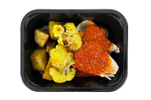 Herb Stuffed Chicken Breast with Romesco Sauce and Roasted Kumara with Turmeric …