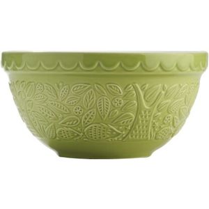 Mason Cash Mixing Bowl Green Hedgehog Embossed 21cm