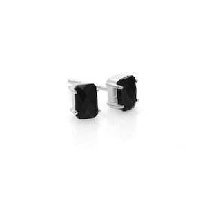 Reverie Studs Black Spinel/Silver