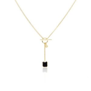 Athena Necklace Black Onyx/Gold