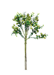 Berry Cluster Stem 41cm Green