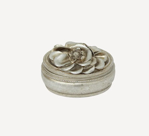 Gardenia Oval Trinket Box