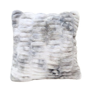 Faux Fur Ribbed Cushion