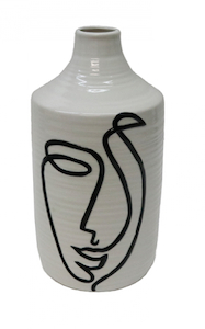 Construction project management service: Ceramic Odin Face Vase