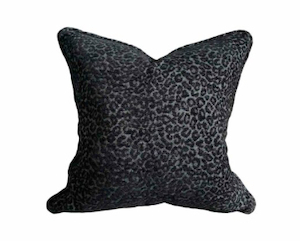 Black Leopard Design Cushion Cover