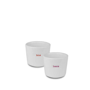 Construction project management service: Egg Cups his hers Set 2