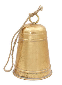 Antique Gold Dome Bell Small