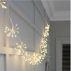 Starburst Garland Silver 5m Plug