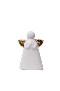 Porcelain Angel Praying Wht/Gld