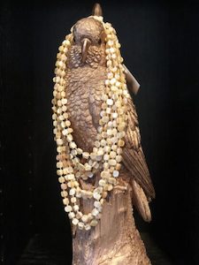 Natural Shell Necklace with Lavers