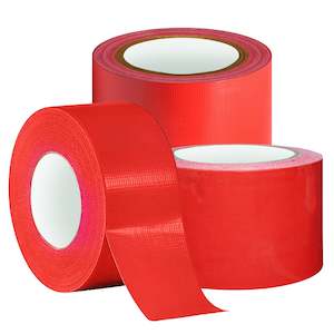 Red Fabric Repair Cloth Duct Tape 50M X 200 Micron - 3 Sizes