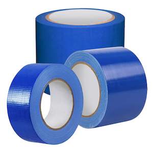 Blue Fabric Repair Cloth Duct Tape 50M X 200 Micron - 3 Sizes