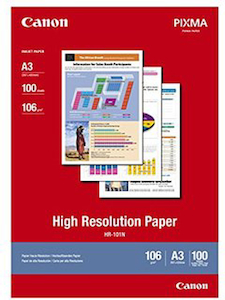 Printing support: Canon A3 Paper HR-101 100 PKT