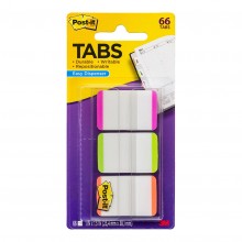 3M Post-It Durable Filing Tabs 686L-PGO 25mm Pink Green Orange (10486)