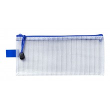 Icon PVC Mesh Zipper Bag Pencil Case 230mm x 105mm - Pack 12