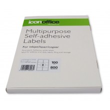 Stationery: Icon A4 Adhesive Label 8 labels per page (99.1 x 67.7 mm)