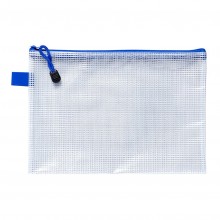 Stationery: Icon PVC Mesh Zipper Bag Medium 260mm x 185mm - Pack of 12