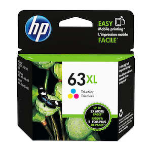 Hp Genuine Ink: HP 63XL Tri-Colour Ink Cartridge