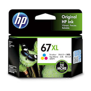 Hp Genuine Ink: HP 67XL Tri Colour Ink Cartridge