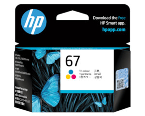 HP 67 Tri Colour Ink Cartridge