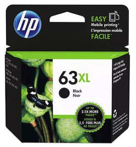 Hp Genuine Ink: HP 63XL Black Ink Cartridge