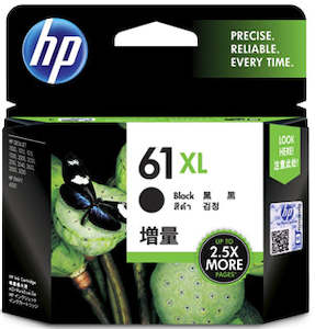 Hp Genuine Ink: HP 61XL Black Ink Cartridge