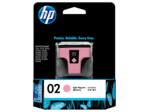 Hp Genuine Ink: HP 02 Light Magenta Ink Cartridge