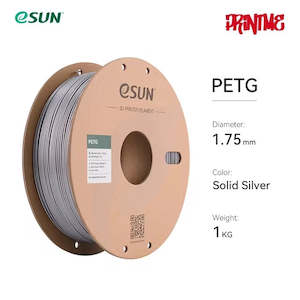 Internet only: eSUN PETG Solid Silver 1.75mm 1kg/2.2lbs