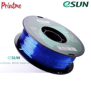 Internet only: eSUN TPU-95A Transparent Blue 1.75mm 1kg/2.2lbs