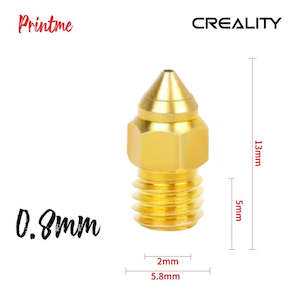 Internet only: 1x Creality MK8 0.8mm Brass Nozzle Head