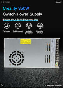 Internet only: Creality 3D, 350W Power Supply