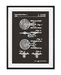 USS ENTERPRISE PATENT by Vintage Patents