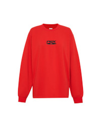 DVD RUBBER LONG SLEEVE TOP RED