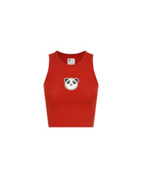 PRIX X TEKKEN 3 PANDA RIBBED TANK TOP