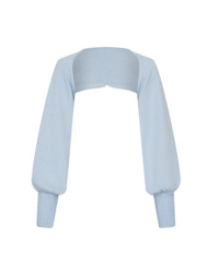 Yuna Cashmere Shrug Baby Blue