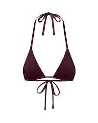 QUIET MICRO BIKINI TOP RED BEAN