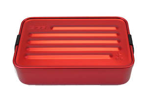 Aluminium: Metal Box Plus | Food Container | Large | Red