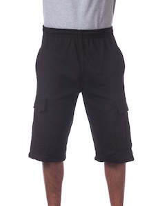 Pro Club Fleece Cargo Shorts BLACK