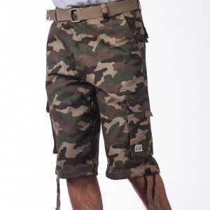 PRO CLUB  Twill Cargo Shorts GREEN CAMO