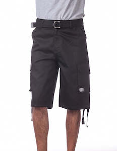 PRO CLUB  Twill Cargo Shorts BLACK