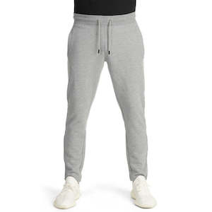 Pro Club Men's Heavyweight French Terry Zipper Bottom Sweatpant LIGHT GREY